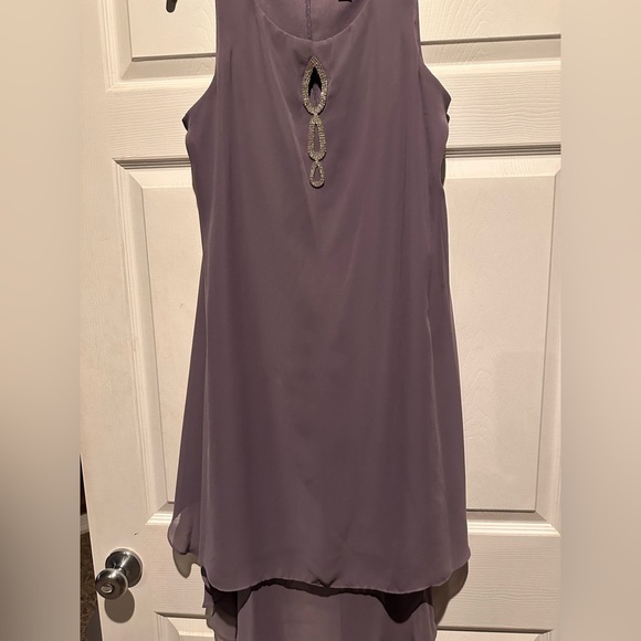 S.L. Fashions Women's Two Piece Knee Length Capelet Jacket Dress Keyhole Necklin - Picture 7 of 12